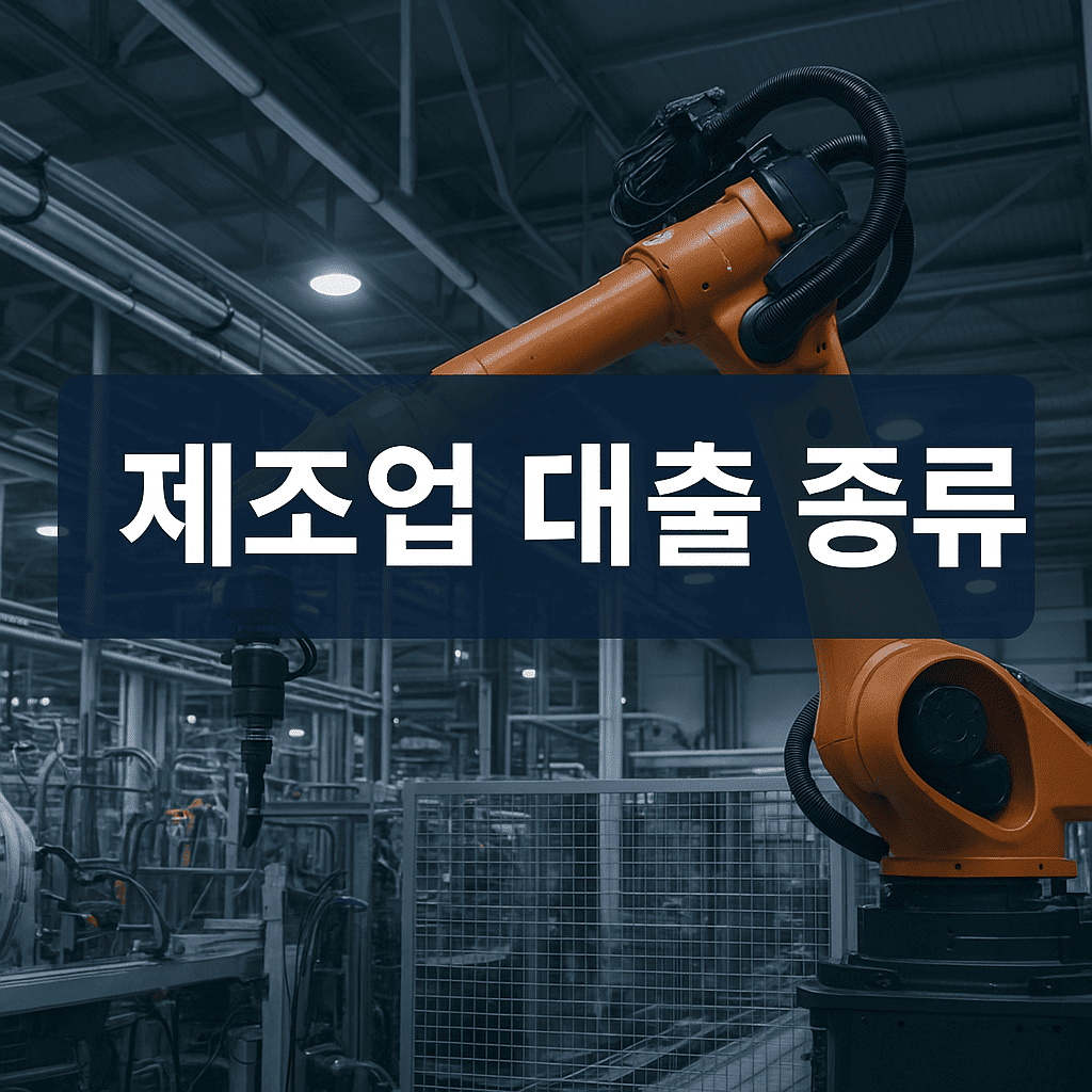 제조업 대출 종류