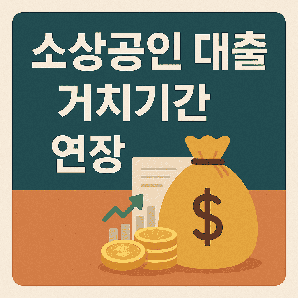 소상공인 대출 거치기간 연장