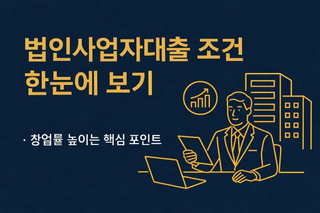 법인사업자대출 조건