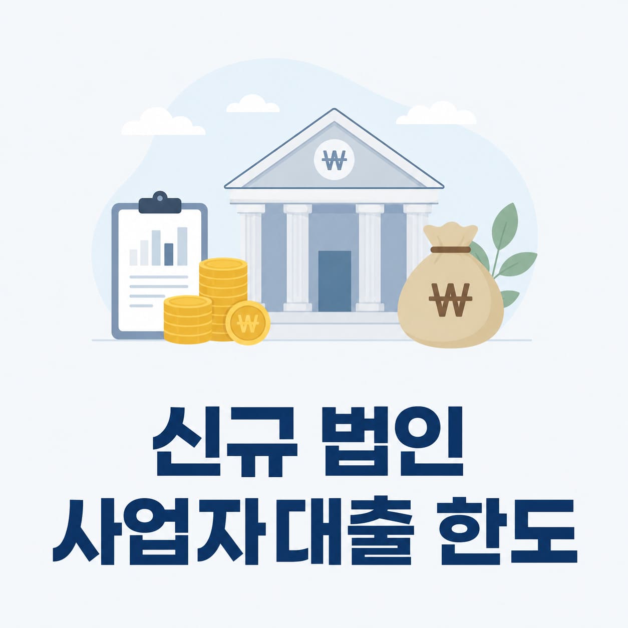 신규 법인 사업자대출 한도